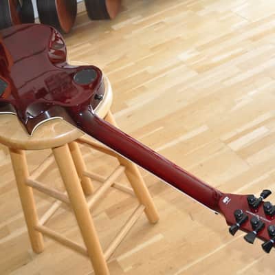 ESP LTD EC-1000 QM LH STBC See Thru Black Cherry Left Handed / Deluxe Series / Eclipse LP Type / EC1000 LH / IW22030344 image 9