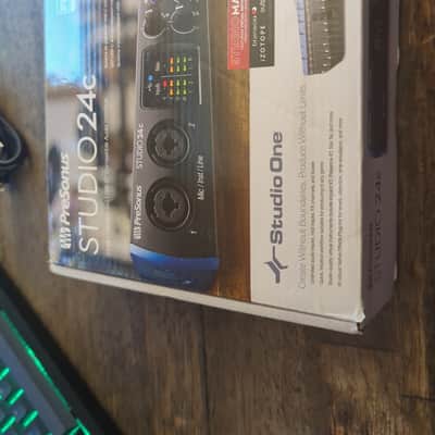 PreSonus Studio 24C 2x2 USB-C Audio / MIDI Interface 2019 - Present - Black image 2