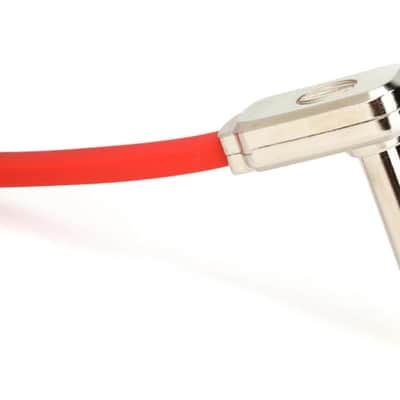 3" Flat Ribbon Patch Cable Multi-Shielded Low-Profile Low-Noise 3-Pack - Red - Mult-Effects - Stompbox & Studio Rack Interconnect image 4