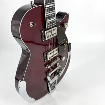 2026 Gretsch Nigel Hendroff Penguin G6134TFM-NH - Dark Cherry Metallic Flame image 7