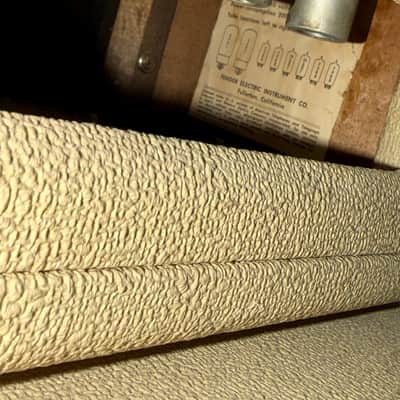 Fender Bandmaster 1963 - White Tolex Oxblood Panel Piggyback image 16