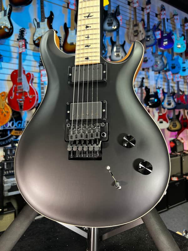 PRS DW CE 24 "Floyd" Electric Guitar - Custom Black Top w Natural Back Authorized Dealer Free Shipping! 104 FREE PLEK! image 1