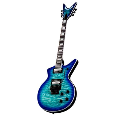 Dean Cadi Select Quilt Top Electric Guitar, Ocean Burst, Light Weight Case Bundle image 4