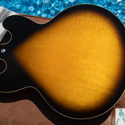 1994 Gibson ES-335 Dot Figured - Vintage Sunburst - Pro Set Up w Perfect Frets/Action/Intonation! image 8