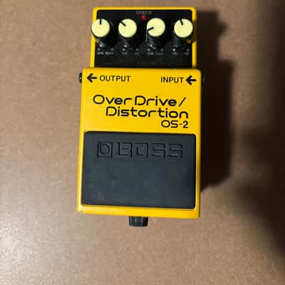 Boss OS-2 OverDrive/Distortion (Silver Label) 1990 - Present - Yellow image 1