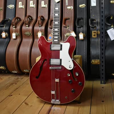 1987 Epiphone Japan Riviera Wine Red, Terada Factory Made, MIJ, RARE, Oasis, Noel Gallagher image 4