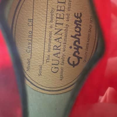 Epiphone Casino Custom Shop Limited Edition Cherry Red image 8