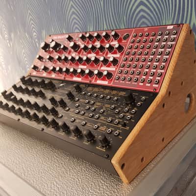 Solid Oak Dual Stand for Behringer Model D Pro 1 K2 and Neutron ETC image 2