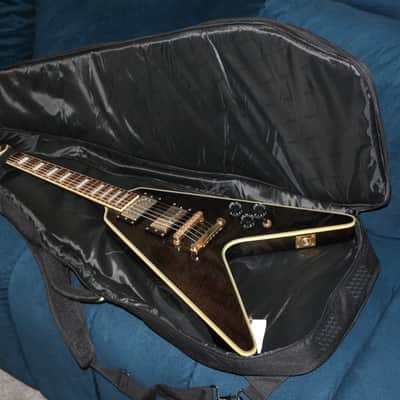 ESP Paul Smith Flying-V (Unique Mini/Traveller Guitar) - See-Through Black image 17