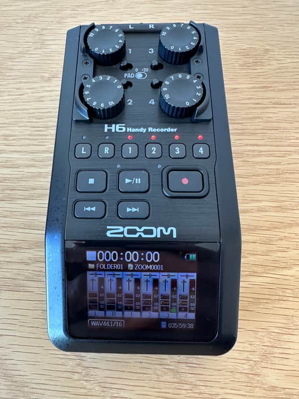 Zoom H6 Handy Audio Recorder 2020 - Present - All Black image 1