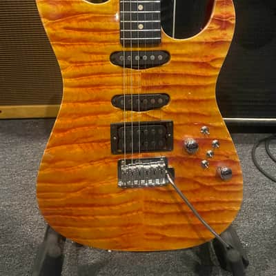 Tom Anderson Hollow Drop Top 2006 - Fire Yellow image 3