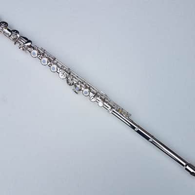 17 Open Hole Silver-Plated French Point Keys Flute with Hard Case and Fleece-Lined Canvas Bag image 5