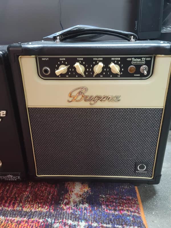 Bugera V5-INFINIUM 5W 1x8 Guitar 5W Combo - Black/Cream image 1