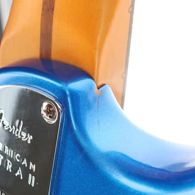 Fender American Ultra II Stratocaster HSS, Ebony Fingerboard, Noble Blue (Z12) (26574) image 7