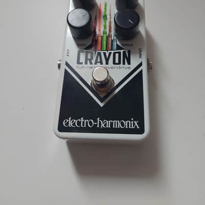 Electro-Harmonix Crayon 69 Full-Range Overdrive 2015 - Present - White with Vertical Crayons image 1