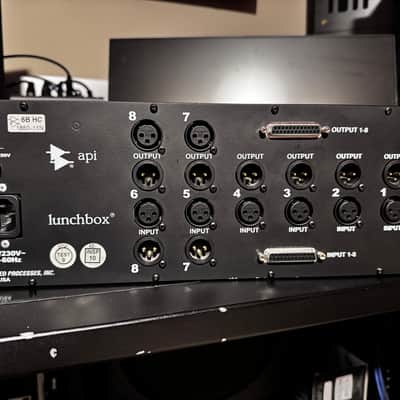 API 500-6B HC Lunchbox 6-Slot Powered 500 Series Frame 2011 - Present - Black image 2