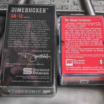 Seymour Duncan Dimebag Pickup Set SH-13 Dimebucker Bridge & SH-1 59 Neck BLACK image 2
