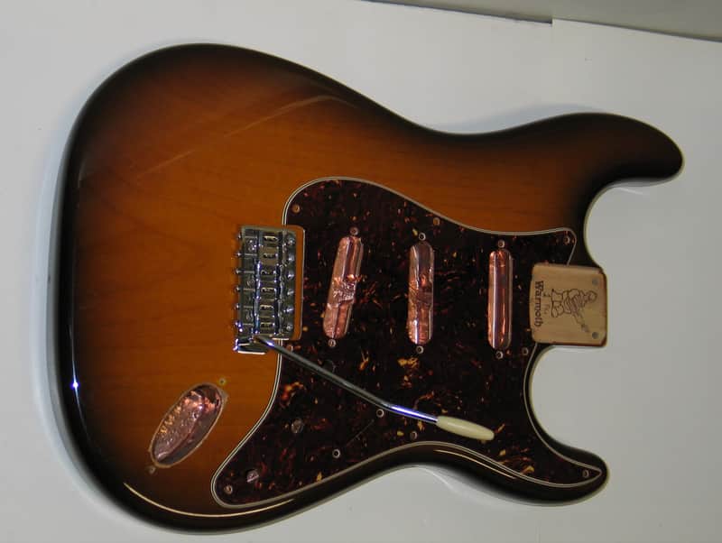Warmoth Strat One Piece Alder Body Tobacco Burst Vintage Series  Stratocaster w/ Bridge & Pickguard