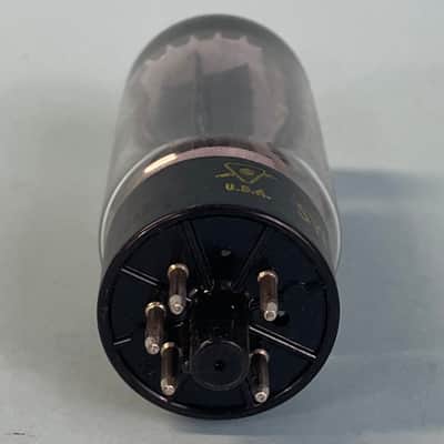 1950s Sylvania 5U4GB Vintage Black Plate Halo Getter Rectifier Tube! T281 image 6