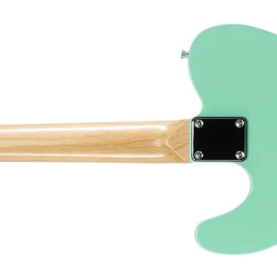 Electric Guitar , Full-Size Paulownia Wood Body, 3-Ply Pickguard, C-Shape Neck, Ashtray Bridge, Quality Gear Tuners, 3-Way Switch & Volume/Tone Controls, 2 Picks Included, Green image 3