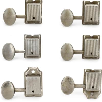 Fender Road Worn Tuning Machine Set - Aged Nickel image 1