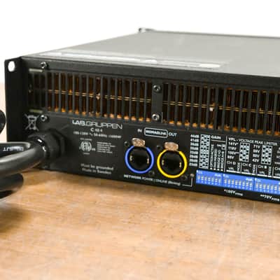 Lab Gruppen C 48:4 4800W 4-Channel Power Amplifier CG01201 image 9