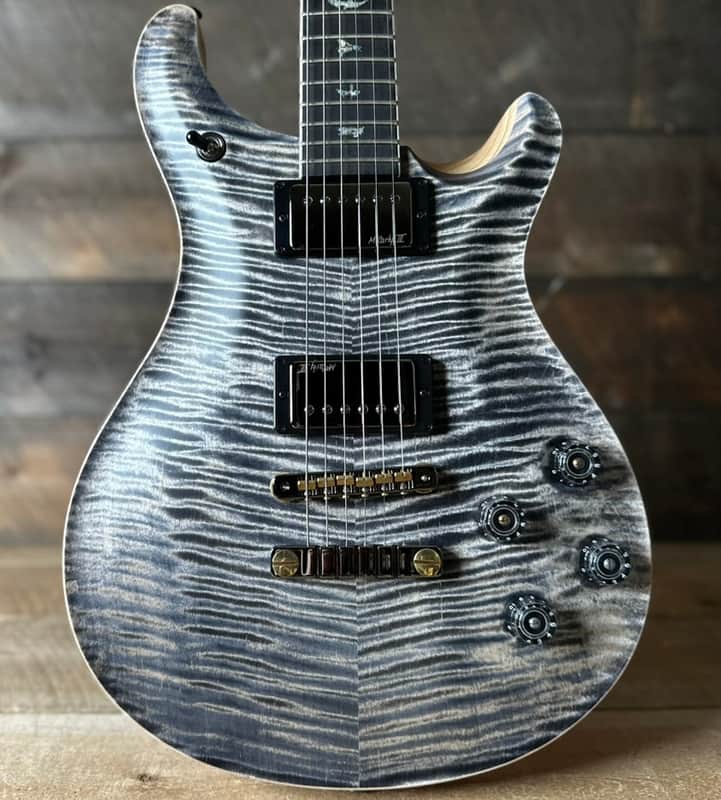 PRS Wood Library McCarty 594 Flamed Maple 10 Top, Swamp Ash Back, Stained Flamed Maple Neck, Bound Ebony FB - Satin Charcoal 418878 image 1