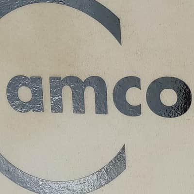 Camco 18" Calf Skin Bass Drum Head Resonant Logo Vintage 60s Oaklawn IL Bop Jazz image 3
