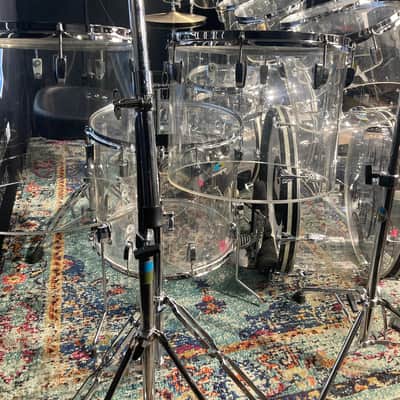 Ludwig Vistalite Octa-Plus With Matching Snare, 12-Piece Concert Tom Set With Hardware, 1970s image 4