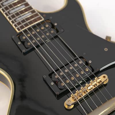 1978 Greco EG1000B Les Paul Custom style Guitar w/ Maxon Pups, Split Diamond Inlay, Gigbag image 3