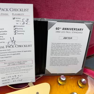 Gibson Les Paul 60th Anniversary Limited Edition V2 2021 - Tomato Soup Burst #001724 image 13