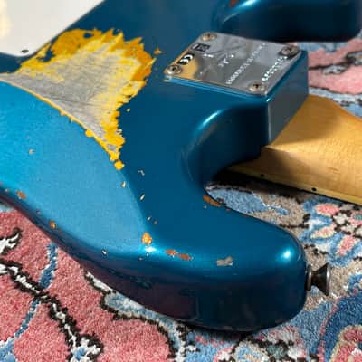 Fender Custom Shop '67 Heavy Relic Stratocaster 2021 Ocean Turquoise over sunburst image 14
