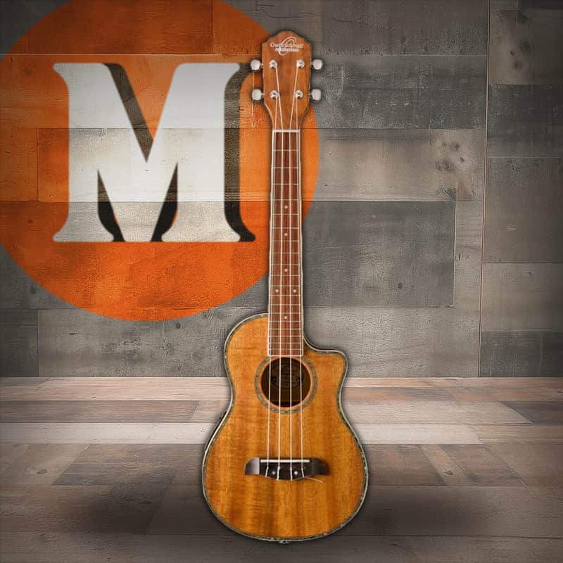 Oscar Schmidt OU6LCE-R Cutaway Tenor Ukulele W/Pre Amp. Natural Koa (OU6LCEK-A-U) image 1