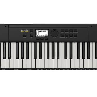 NuX NEK-100 61-Key Digital Keyboard with Touch Response and Built-in Bluetooth, Black image 3