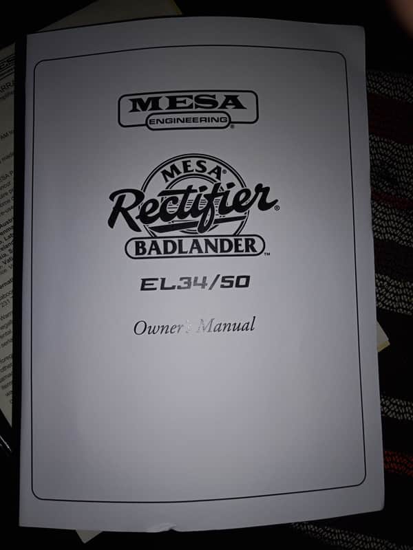 Mesa Boogie Rectifier Badlander EL34/50 2-Channel 50-Watt 1x12" Guitar Combo 2 AND Peavy 4x10 base cab020 - Present - Various image 1