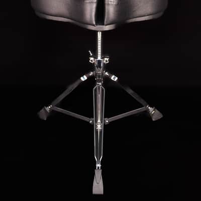Ahead Spinal-G Drum Saddle, 3 Leg, Black Top / Black Sides image 2