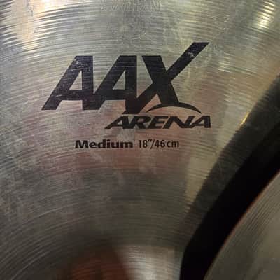 Sabian 18" AAX Arena Medium Marching Cymbals (Pair) 2010s - Brilliant image 3