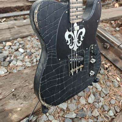 2015 Palir Gator | Hand-Carved Gator Top | Black Nitro | Boutique USA Tele Style image 14