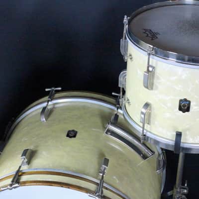 Leedy 3-Piece Drum Set 1949 -13/16/20 - White Marine Pearl image 14