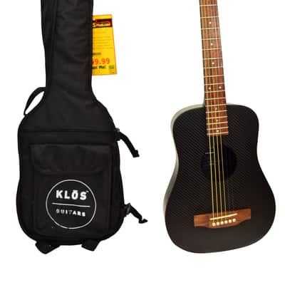 KLOS Carbon Travel Acoustic Guitar w/ Gig Bag image 1