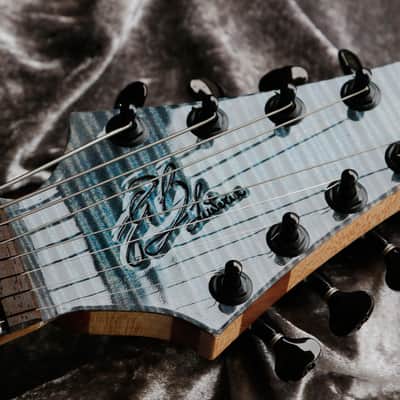 GB Liuteria Custom Boutique kapooya 8 string fanned Lichtenberg effect edition image 5