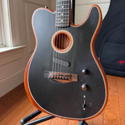 2019 Fender American Acoustasonic Telecaster - Black image 1