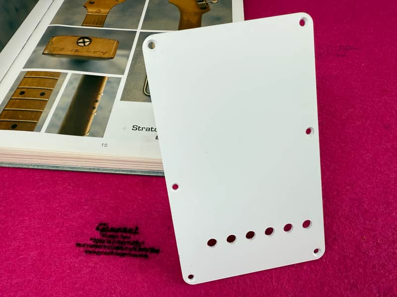 GVT Vintage repro 1954 Stratocaster ® Tremolo Backplate – HIPS Polystyrene Pre-CBS Round Hole image 1