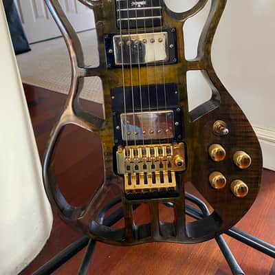 Handmade Electric Guitar - Custom Build See Through Body - Brown Nitro Finish. image 3