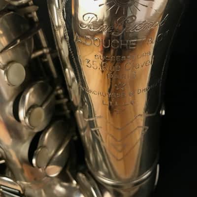 Alto saxophone René Guénot French - Silver plated image 3