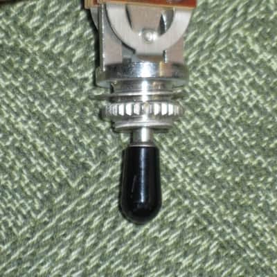 used 1997 Gibson control harness: 1 vol pot & 1 tone pot short shaft +nut/washer,wires,wire insualtion,capacitor,jack+nut/washer,switch +switch tip,nut +comes w/ new switch washer (NO other parts included) from The Hawk guitar (guitar NOT included) image 23
