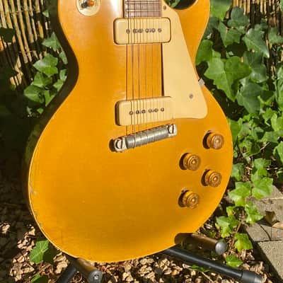 Exceptional good Gibson Les Paul Standard 1954 - All gold 100% Original image 2