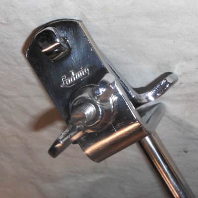 Vintage 1967 Golden-Tone Cowbell + Ludwig Chrome Plated Cowbell Holder image 4