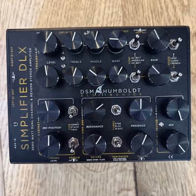 DSM & Humboldt Electronics Simplifier Deluxe Zero-Watt Stereo Guitar Preamp / CabSim / DI 2021 - Black image 2