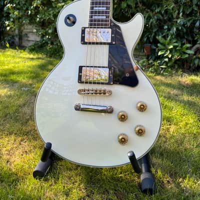 Blitz Les Paul Custom by Aria Pro II, 1992 Vintage White, Made in